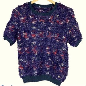 Multicolored Yarn-Woven Top - Italian Botique